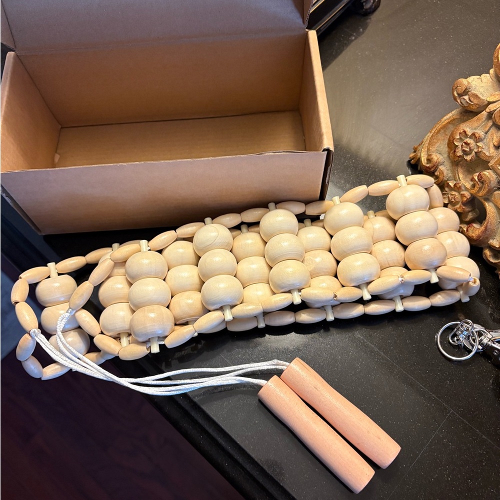 Wooden Beaded Back Massager
